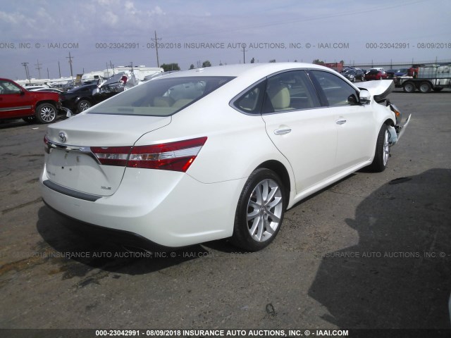 4T1BK1EB7DU060189 - 2013 TOYOTA AVALON PREMIUM/TOURING/LIMITED WHITE photo 4