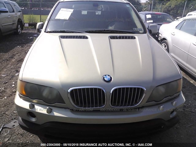 WBAFB3343YLH01081 - 2000 BMW X5 4.4I TAN photo 6