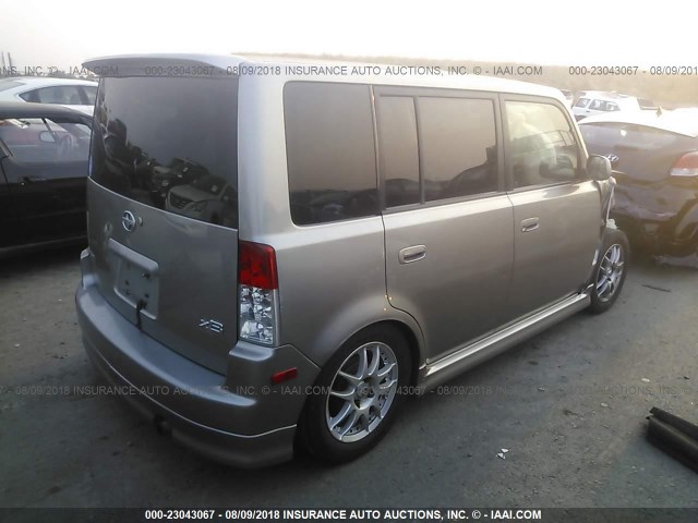 JTLKT334440136769 - 2004 TOYOTA SCION XB ნაცრისფერი ფოტო 4