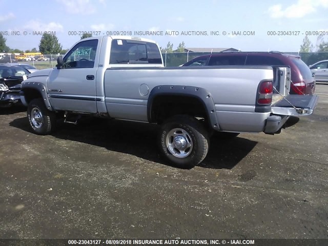 3B7KF26Z32M237445 - 2002 DODGE RAM 2500 SILVER photo 3