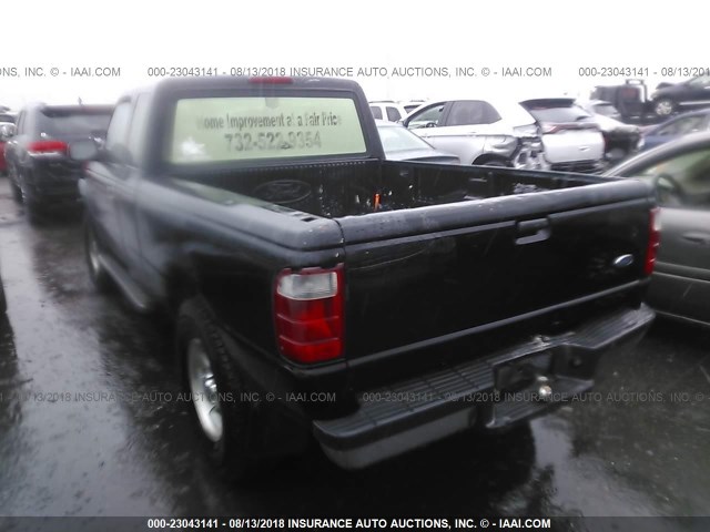 1FTZR15E55PA38734 - 2005 FORD RANGER SUPER CAB BLACK photo 3