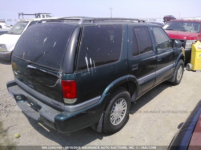 1GKDT13W6W2541098 - 1998 GMC JIMMY GREEN photo 4