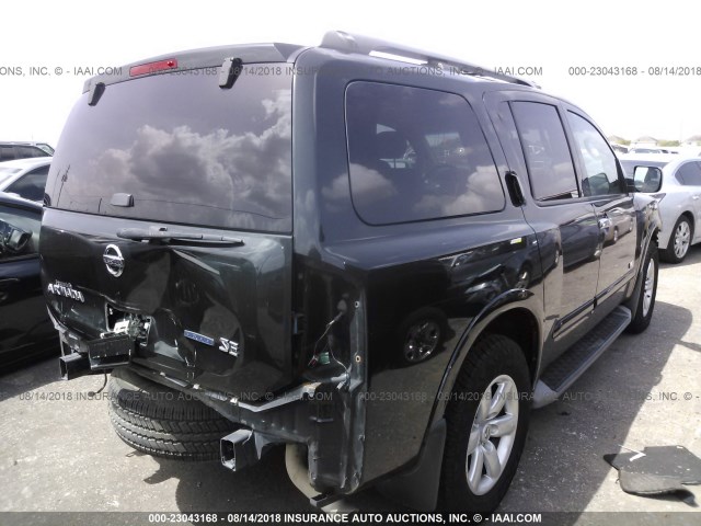 5N1BA08D28N612868 - 2008 NISSAN ARMADA SE/LE GREEN photo 4