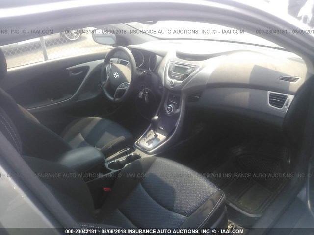 KMHDH6AE5DU014347 - 2013 HYUNDAI ELANTRA COUPE GS/SE GRAY photo 5