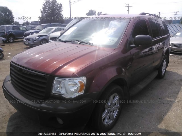 1A8HW58N38F105096 - 2008 CHRYSLER ASPEN LIMITED BURGUNDY photo 2