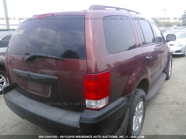 1A8HW58N38F105096 - 2008 CHRYSLER ASPEN LIMITED BURGUNDY photo 4