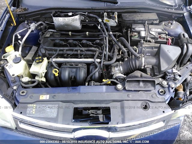 1FAHP36N39W124699 - 2009 FORD FOCUS SES BLUE photo 10