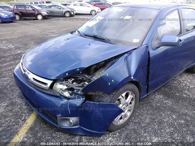 1FAHP36N39W124699 - 2009 FORD FOCUS SES BLUE photo 6