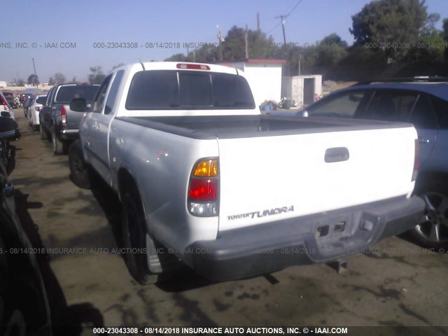 5TBRN34163S341877 - 2003 TOYOTA TUNDRA ACCESS CAB SR5 WHITE photo 3
