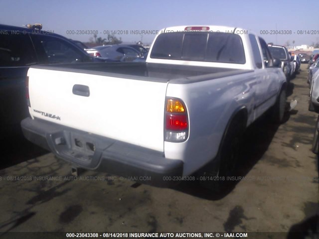 5TBRN34163S341877 - 2003 TOYOTA TUNDRA ACCESS CAB SR5 WHITE photo 4