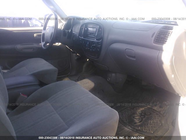 5TBRN34163S341877 - 2003 TOYOTA TUNDRA ACCESS CAB SR5 WHITE photo 5