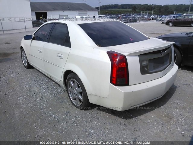 1G6DM57N930174791 - 2003 CADILLAC CTS WHITE photo 3