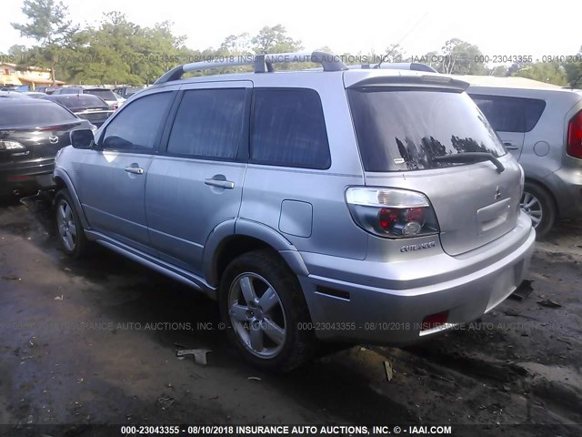 JA4LX81F75U039320 - 2005 MITSUBISHI OUTLANDER LIMITED SILVER photo 3