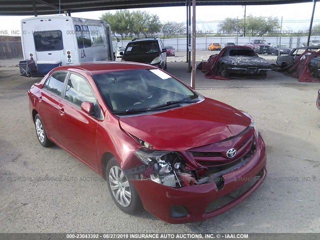 2T1BU4EE6CC782579 - 2012 TOYOTA COROLLA S/LE RED photo 1