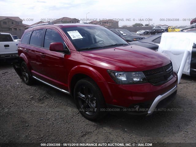 3C4PDCGB4JT260661 - 2018 DODGE JOURNEY CROSSROAD RED photo 1