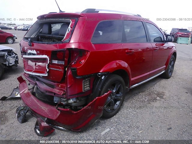 3C4PDCGB4JT260661 - 2018 DODGE JOURNEY CROSSROAD წითელი ფოტო 4