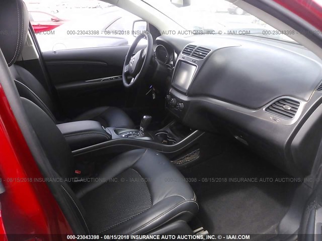 3C4PDCGB4JT260661 - 2018 DODGE JOURNEY CROSSROAD RED photo 5