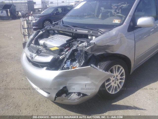 5TDBK22CX7S001380 - 2007 TOYOTA SIENNA XLE/XLE LIMITED SILVER photo 6