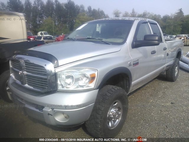 3D7KS28A48G235901 - 2008 DODGE RAM 2500 ST/SLT SILVER photo 2