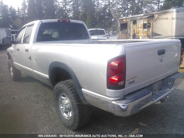 3D7KS28A48G235901 - 2008 DODGE RAM 2500 ST/SLT SILVER photo 3