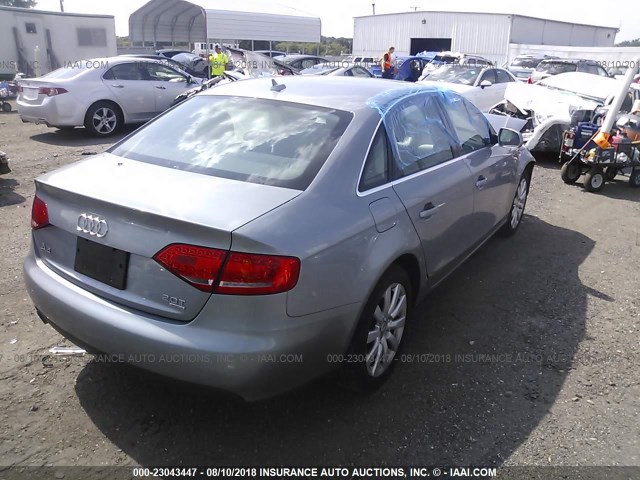 WAUFFAFL6BN011099 - 2011 AUDI A4 PREMIUM PLUS GRAY photo 4