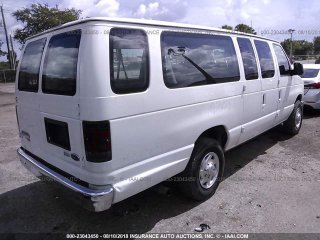 1FBSS3BL0ADA25345 - 2010 FORD ECONOLINE E350 SUPER DUTY WAGON WHITE photo 4