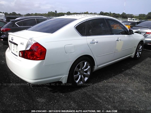 JNKAY01E17M309050 - 2007 INFINITI M35 SPORT WHITE photo 4