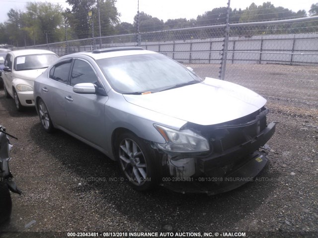 1N4AA51E79C807576 - 2009 NISSAN MAXIMA S/SV SILVER photo 1