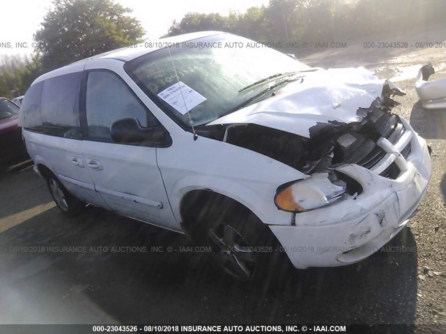 1D4GP45RX6B535510 - 2006 DODGE CARAVAN SXT WHITE photo 1