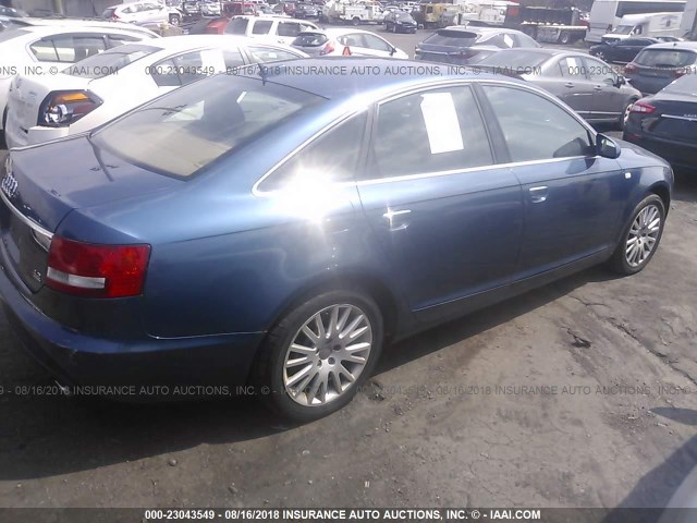 WAUDL94F55N087932 - 2005 AUDI A6 4.2 QUATTRO BLUE photo 4