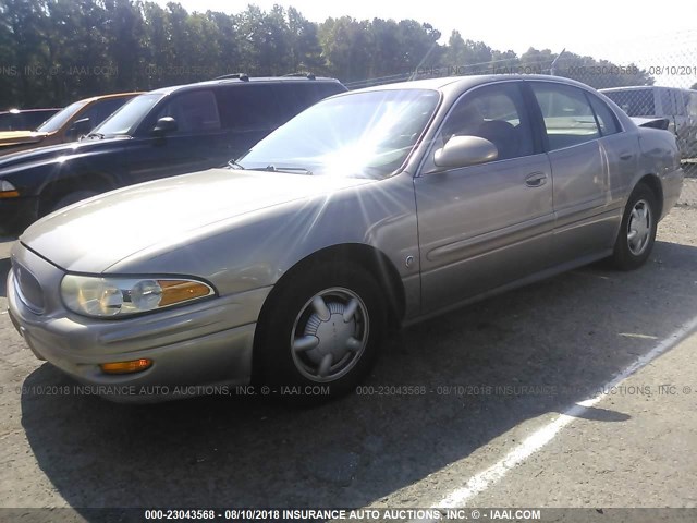 1G4HR54K1YU159188 - 2000 BUICK LESABRE LIMITED BROWN photo 2