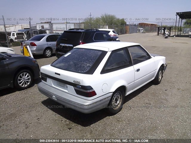 1FAPP9090LT172793 - 1990 FORD ESCORT PONY/L WHITE photo 4