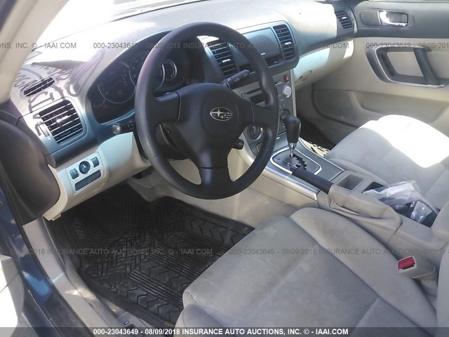 4S3BL616477208860 - 2007 SUBARU LEGACY 2.5I BLUE photo 5