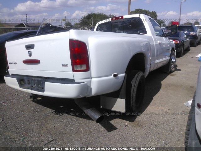 3D7MA46C54G125851 - 2004 DODGE RAM 3500 ST/SLT WHITE photo 4