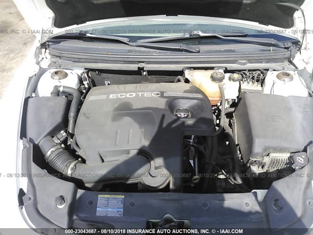 1G1ZB5EB8AF197161 - 2010 CHEVROLET MALIBU LS WHITE photo 10
