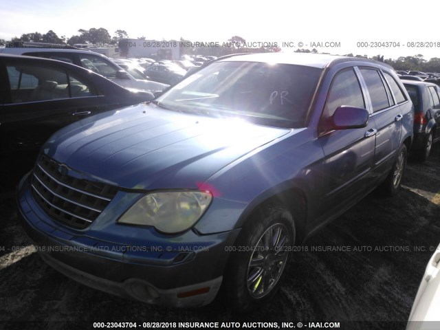 2A8GM68X97R253723 - 2007 CHRYSLER PACIFICA TOURING BLUE photo 2