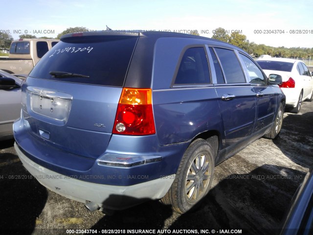 2A8GM68X97R253723 - 2007 CHRYSLER PACIFICA TOURING BLUE photo 4