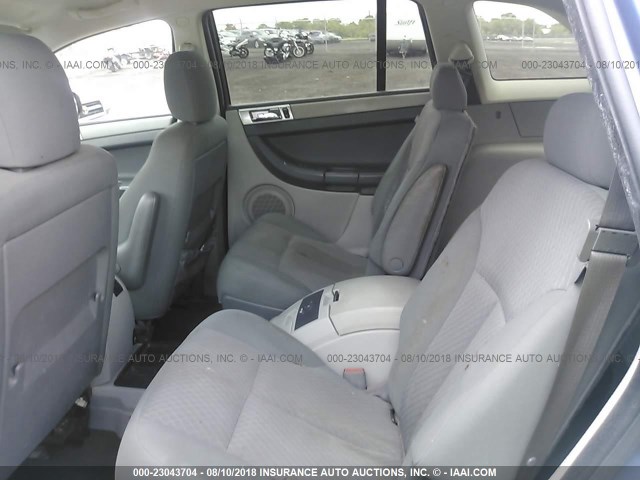 2A8GM68X97R253723 - 2007 CHRYSLER PACIFICA TOURING BLUE photo 8