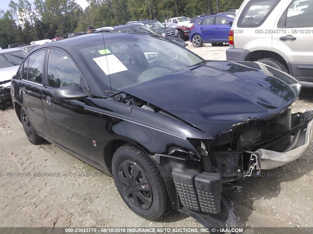 1G8AG52F44Z182148 - 2004 SATURN ION LEVEL 1 BLACK photo 1