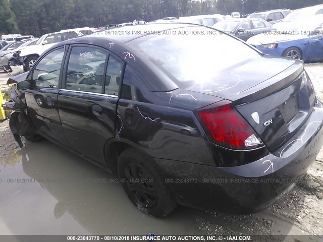 1G8AG52F44Z182148 - 2004 SATURN ION LEVEL 1 BLACK photo 3