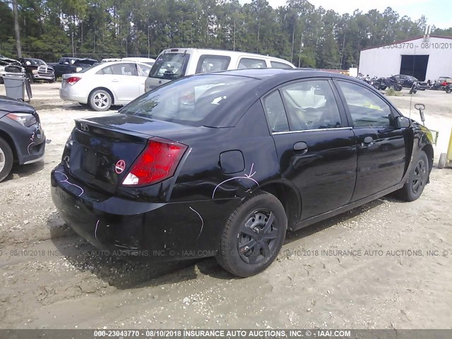 1G8AG52F44Z182148 - 2004 SATURN ION LEVEL 1 BLACK photo 4