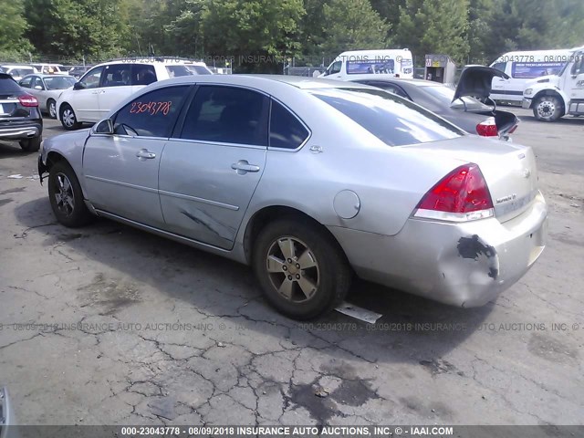 2G1WT58K379186338 - 2007 CHEVROLET IMPALA LT GRAY photo 3