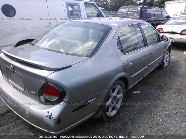 JN1CA31D1YT554125 - 2000 NISSAN MAXIMA GLE/GXE/SE GRAY photo 4