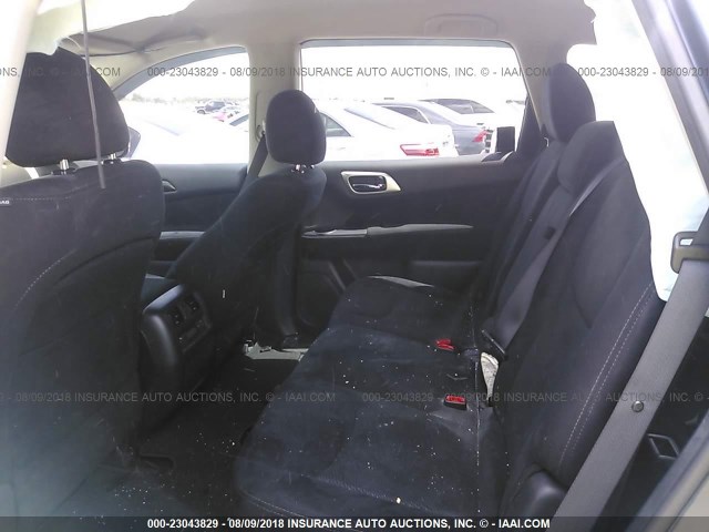 5N1AR2MN3EC709308 - 2014 NISSAN PATHFINDER S/SV/SL/PLATINUM BLUE photo 8