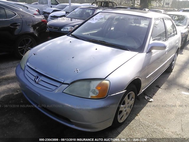 2HGES26703H535248 - 2003 HONDA CIVIC EX SILVER photo 2