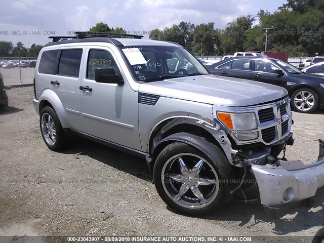 1D8GU58K07W659050 - 2007 DODGE NITRO SLT SILVER photo 1