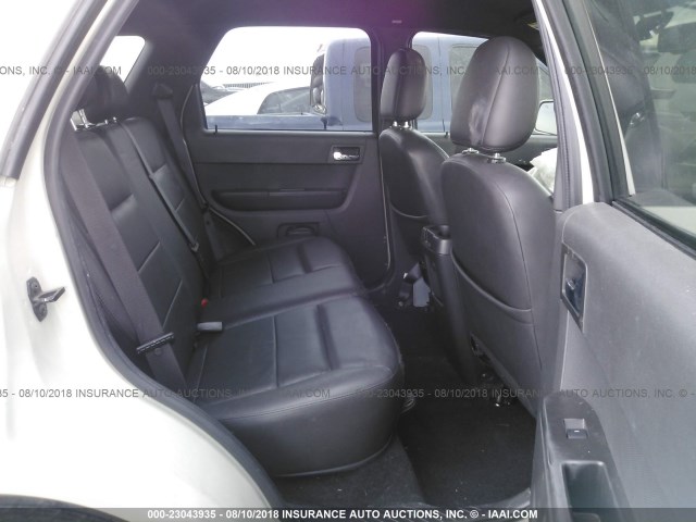 1FMCU04198KB08990 - 2008 FORD ESCAPE LIMITED WHITE photo 8
