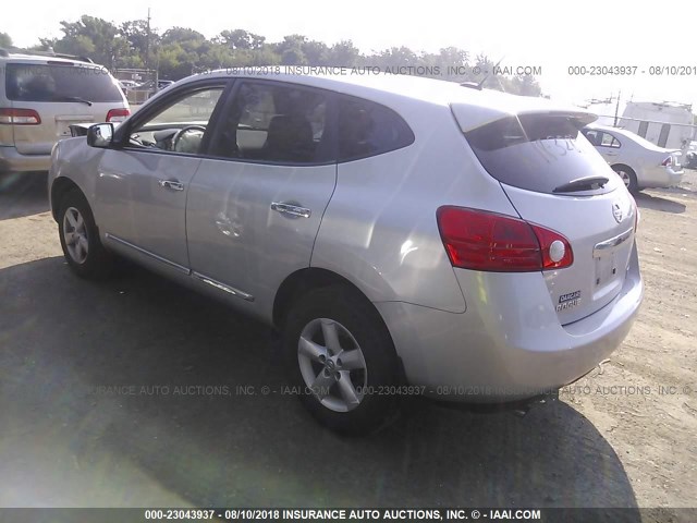 JN8AS5MV9CW704639 - 2012 NISSAN ROGUE S/SV SILVER photo 3