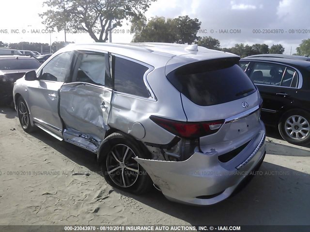 5N1AL0MN6GC509614 - 2016 INFINITI QX60 SILVER photo 6