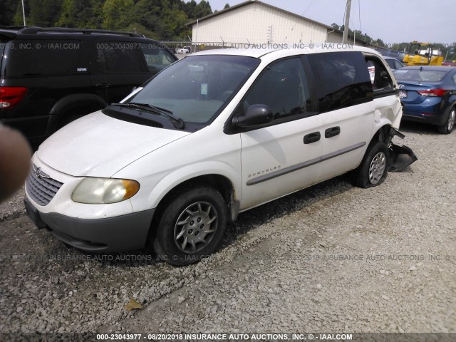 1C4GJ25361B269491 - 2001 CHRYSLER VOYAGER WHITE photo 2